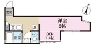プレミアコート原木中山【1階】の間取り