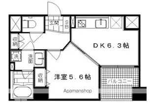 【分譲】クリスタルグランツ西大路三条【301号室】の間取り
