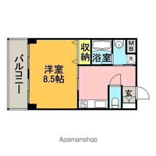 ルーチェ博多【4階】の間取り