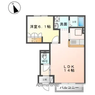 花海棠【1階】の間取り