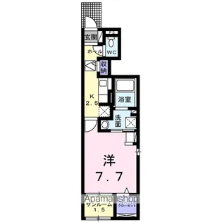 エーデルワイス【1階】の間取り
