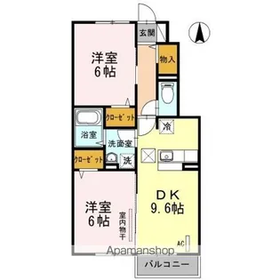 セリエース【1階】の間取り