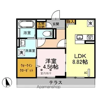 リアルコートE【1階】の間取り