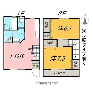 コンフォートBV B【101号室】の間取り