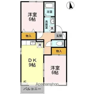セジュール松縄 B棟【1階】の間取り