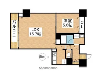愛知県名古屋市東区葵1丁目【マンション】の間取り