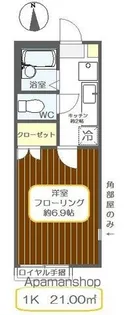ソフィテルⅡ【2階】の間取り