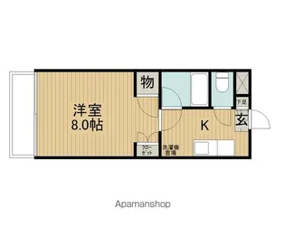 FLATS MARUICHI【103号室】の間取り