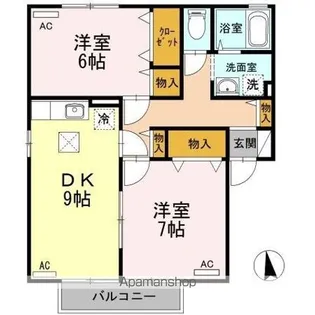 リジェール東山崎 A・B【1階】の間取り