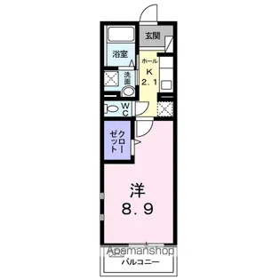 シャルム肥後Ⅱ【3階】の間取り