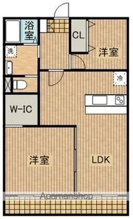 領家コーポラス【405号室】の間取り