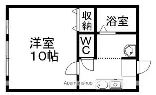 コンフォールBENIYA【202号室】の間取り
