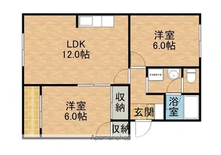 ベェスイズライフA【3階】の間取り