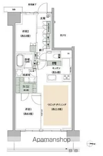 ザ・パークハウス亀戸九丁目【2階】の間取り