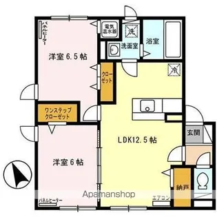 ロイヤルコート美原【2階】の間取り