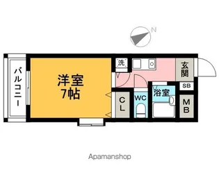 グランメール吉塚【202号室】の間取り