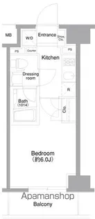 プラウドフラット森下【7階】の間取り