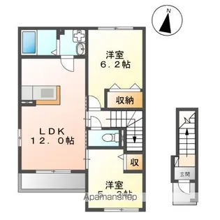 サンドリーム令和【2階】の間取り