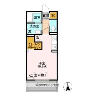 カスタリア A【2階】の間取り