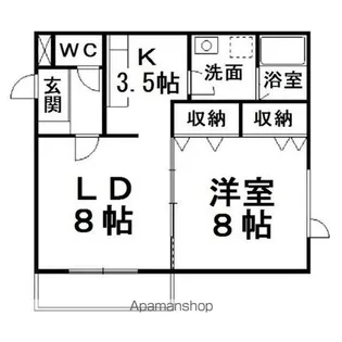 ラピュタルマン【3階】の間取り