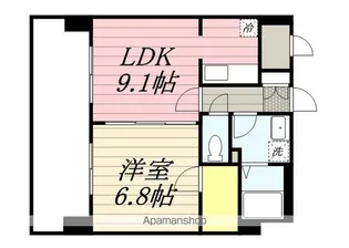 ロイヤルステージ吉塚【9階】の間取り