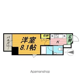 リアルテ亀戸【806号室】の間取り