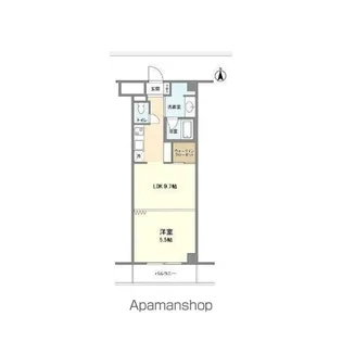 ラクラス麻布十番【5階】の間取り