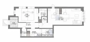 プレミアス大濠【1階】の間取り