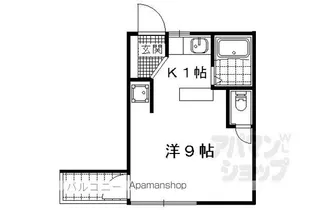 プレアール滋賀追分【204号室】の間取り
