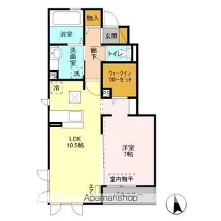 グリーンテリアGI【1階】の間取り