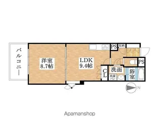 パークシティ上小田井スカイコート【1階】の間取り