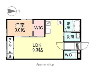 MAHALO【1階】の間取り