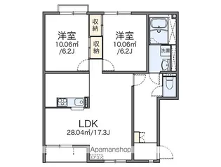 レオネクストキッズⅢ【2階】の間取り