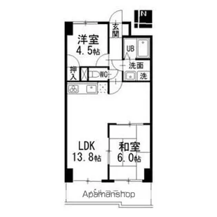 アーバン滝子【9階】の間取り