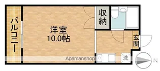 マイライフ上西【1C号室】の間取り