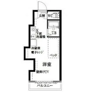 ホワイトヒルハウス【133号室】の間取り