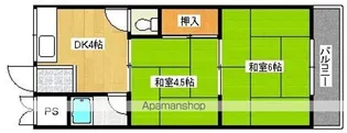 きくやマンション【4階】の間取り