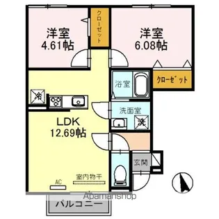 PLEIADES【1階】の間取り