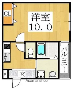 フジパレス長居【3階】の間取り