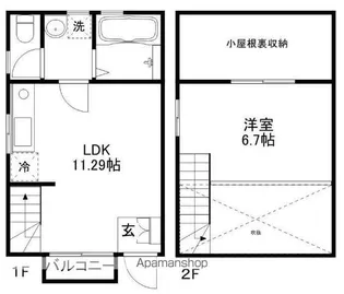 クレール助信【1階】の間取り