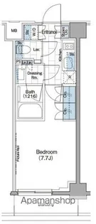 ザ・パークハビオ新宿【1階】の間取り