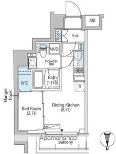 東京都中野区弥生町1丁目【マンション】の間取り