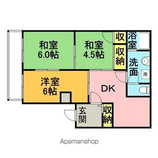 ホワイトヴィラ1号館【2階】の間取り