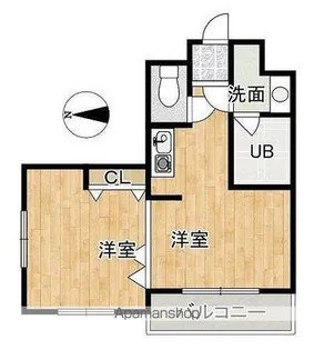 テック盛岡【205号室】の間取り