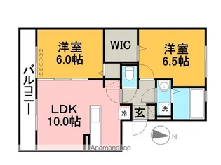 サンハイム須屋 A棟【3階】の間取り