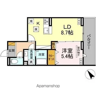 CRADLE【1階】の間取り