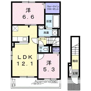 りりあん Ⅲ【2階】の間取り