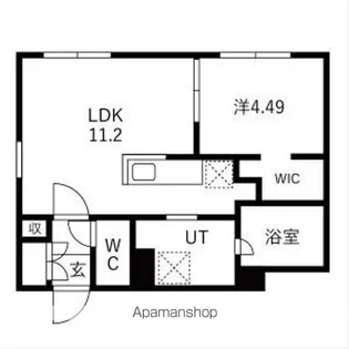 ピオネロ恵庭Ⅲ【301号室】の間取り