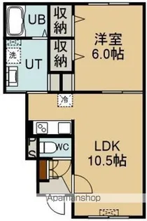 AKS−TOKITOU(エーケーエストキトウ)【102号室】の間取り