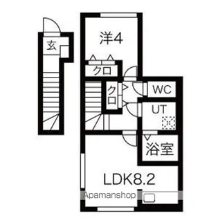 リアン【201号室】の間取り